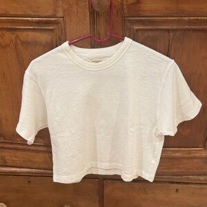 Buck mason White Women's Crop Top like new!